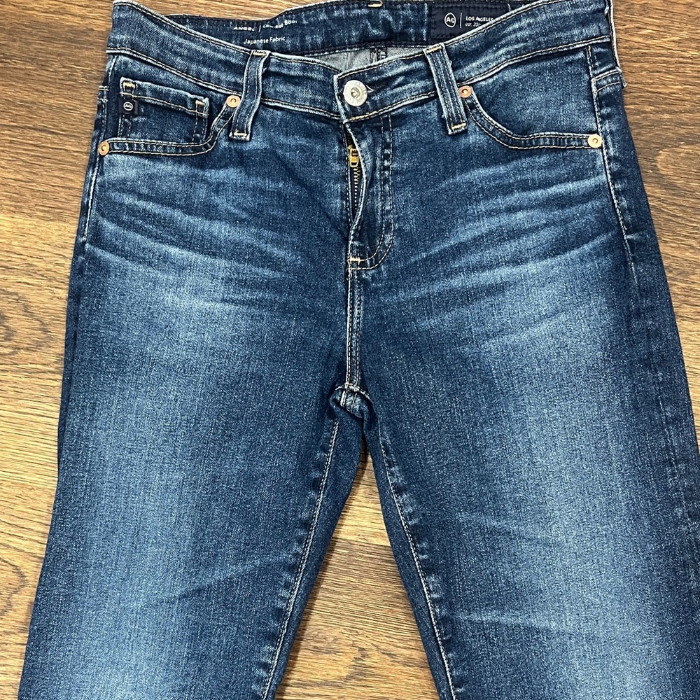 Ag Adriano Goldschmied Dark Blue Boot Cut Jeans Size 25 - Picture 7 of 7